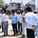 बीड शहरात बालेपीर मस्जिदजवळ रखडलेले सिमेंट रस्त्याचे काम सुरू