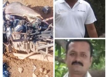 कार दुचाकीचा अपघात; दोन शिक्षक जागीच ठार