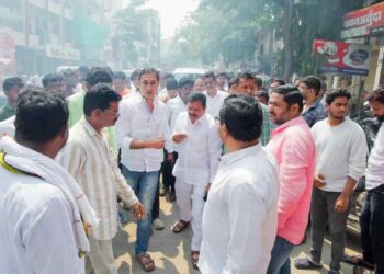 शहरातील रस्ता व नालीबांधकामाचा आ.क्षीरसागरांकडून शुभारंभ 