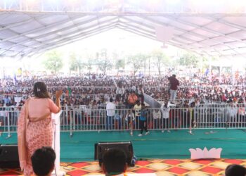 अंबाजोगाईच्या जाहीर सभेत आ. पंकजाताई मुंडे यांचं आवाहन ; तुतारीला पराभूत करण्यासाठी कमळाचं बटन दाबा